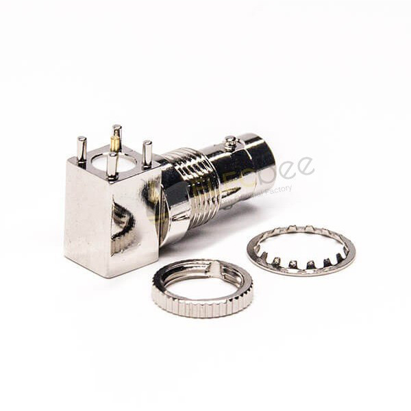 mini-bnc-connector-female-bulkhead-through-hole-for-pcb-mount (1) Mini BNC連接器母頭母針彎式90度插板