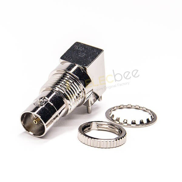 mini-bnc-connector-female-bulkhead-through-hole-for-pcb-mount (3) Mini BNC連接器母頭母針彎式90度插板