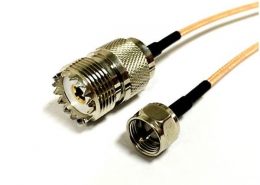 F頭的線RG316組裝線束轉UHF母頭SO239