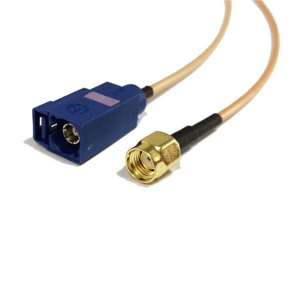 rp-sma-male-connector-cable-to-fakra-c-female-coaxial-cable-rg316-15cm-for-gps-antenna-(3) Fakra線束生產(chǎn)廠商直銷C型法卡母頭轉(zhuǎn)反極SMA公頭接RG316線15CM