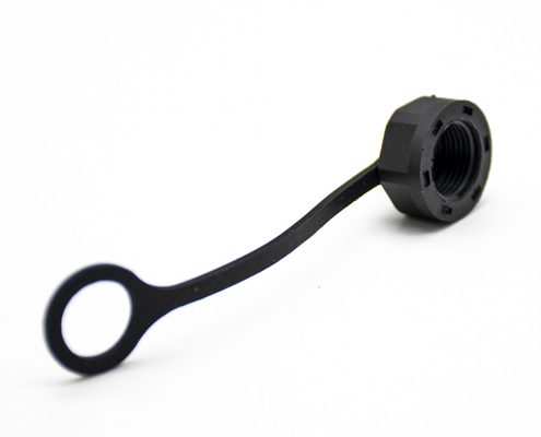 M12防塵帽塑料帶鏈條用于公頭連接器