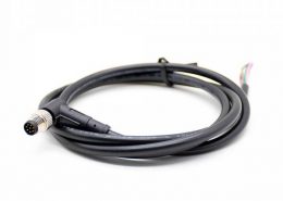 傳感器M8連接器8針彎公轉(zhuǎn)直母后鎖板C編碼注塑線單邊線