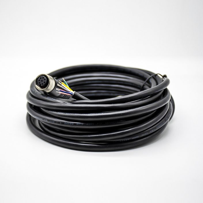 EB-400-2336 M12傳感器8芯防水連接器直通式帶線母接頭單邊電纜5M