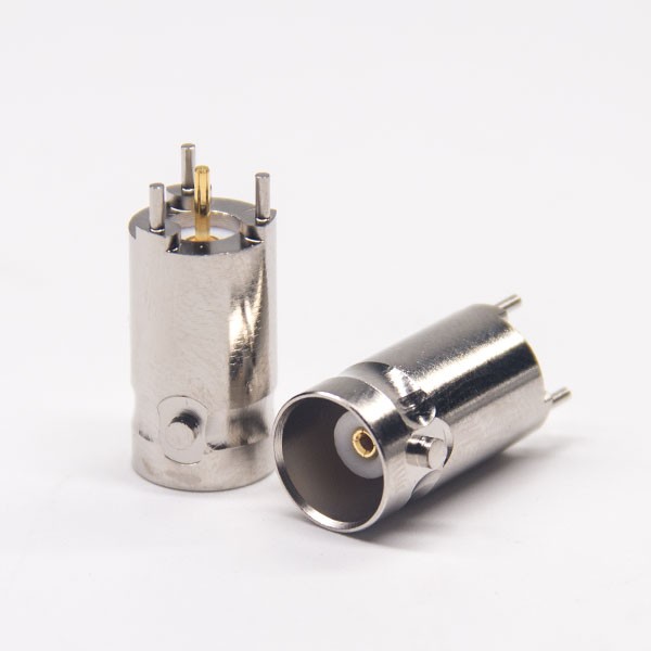 bnc母針插孔直式接PCB板連接器