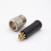 m8-connector-male-8-pin-male-straight-overmolded-solder-cup-unshielded-a-code(4) m8航空公插頭8芯注塑公頭直焊杯不帶屏蔽A扣