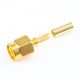 SMA連接器公頭壓接用于RG174 / RG316 / LMR100接線直式