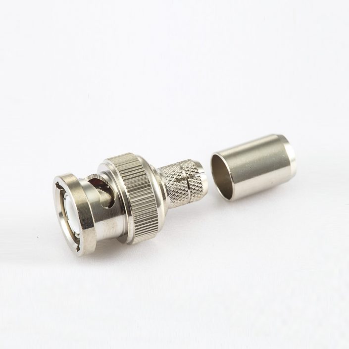 EB-001-0570 BNC連接器用于RG6接線75Ω公頭直式壓接