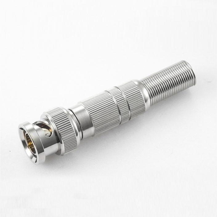 EB-001-0584 BNC連接器RG675Ω公頭直式焊接接線彈簧用于RG6/SYV75-5BNC連接器RG675Ω公頭直式焊接接線彈簧用于RG6/SYV75-5