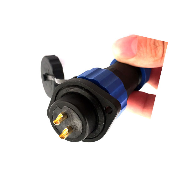 11 SP21 2孔法蘭插座 2芯圓形航空插頭