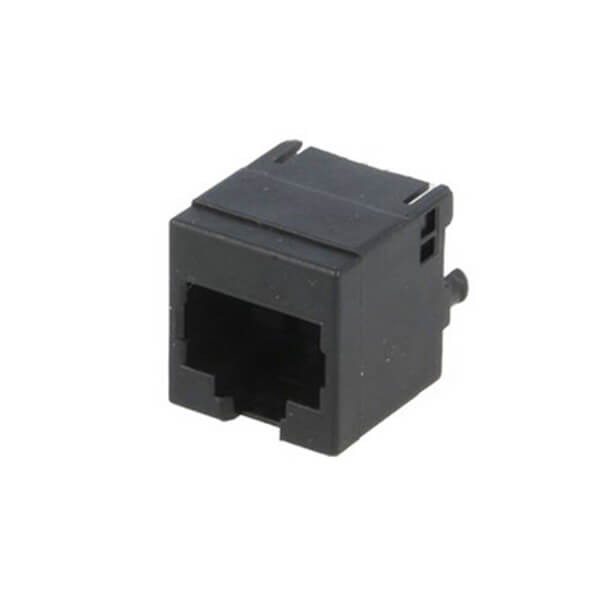 2XEB-500-7066_1 RJ45插座180度灰色塑料母座非屏蔽不帶燈