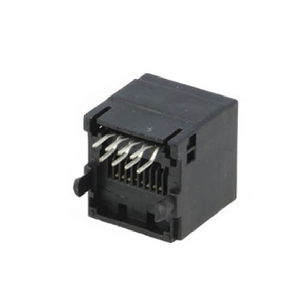 2XEB-500-7066_5 RJ45插座180度灰色塑料母座非屏蔽不帶燈