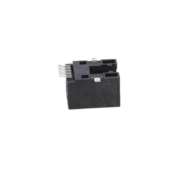 2XEB-500-7069_5 沉板RJ45插座黑色塑殼Cat5電子連接器8P8C不帶燈X2