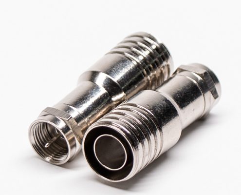 F型連接器公頭插頭射頻同軸連接器焊接接線RG11