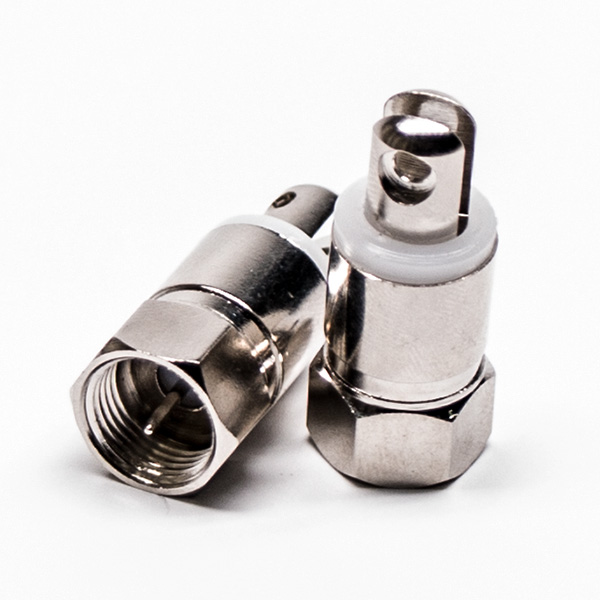 60-5 F型同軸連接器公頭直式鎖接鍍鎳