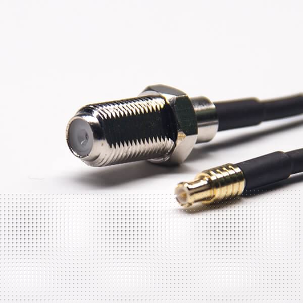 EB-101-0360 F型連接器母頭大六角直式母頭轉MCX公頭直式接RG174線