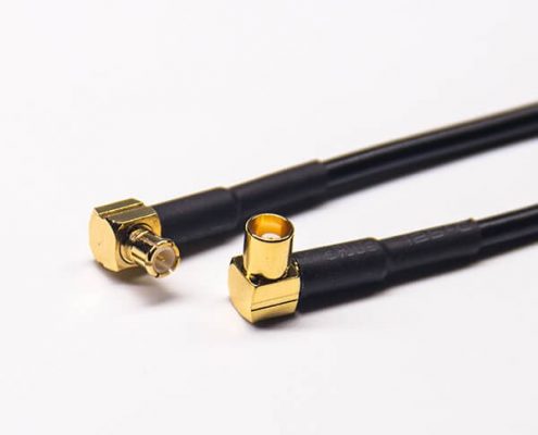 mcx接頭彎式公頭轉(zhuǎn)母頭組裝線纜接RG174