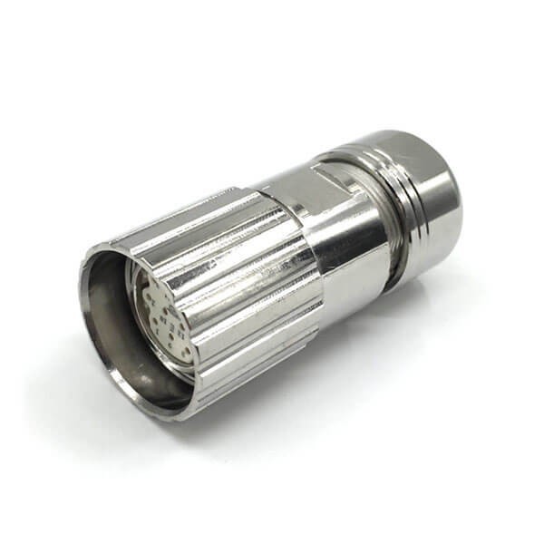 EB-400-4008 M23工業連接器圓形8A 20A母插頭防水組裝信號轉用連接器