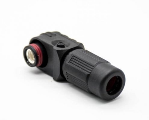 儲(chǔ)能連接器IP67塑料黑色14mm單芯400A接線彎式插頭