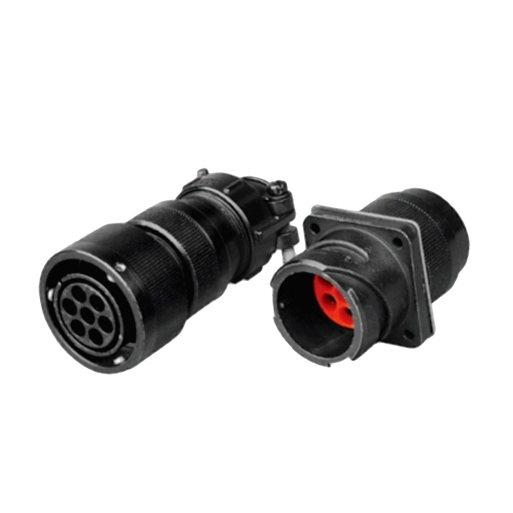 EB-418-1005 鐵路機(jī)車連接器YGC卡口連接IP67壓接式公母對接7芯直式公母對接牽引連接器