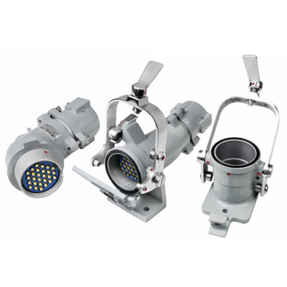 EB-418-5021 JL連接器彎式27芯89殼壓接插頭插座公母對接牽引連接器