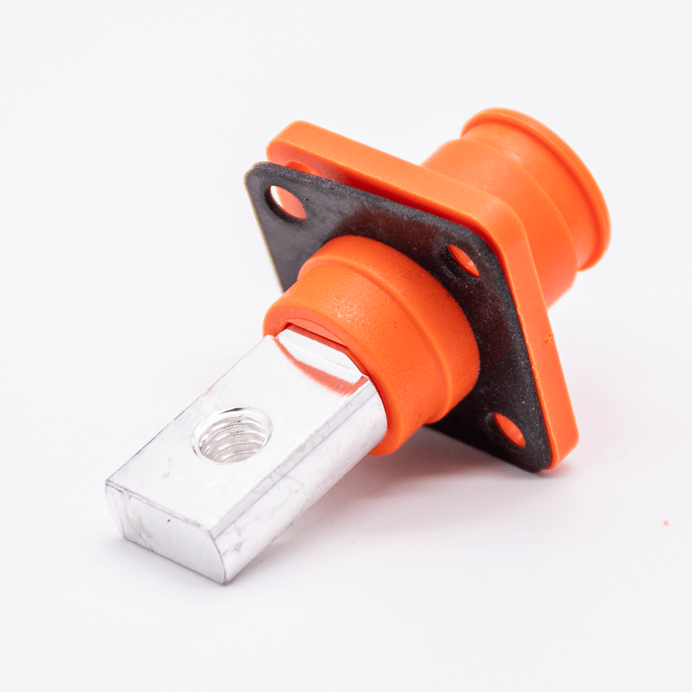 RHT-1P-6O-C25-R&RHT-1S-6B-BL-L_9 防水大電流連接器120A彎式插頭插座6mm橙色塑料IP65