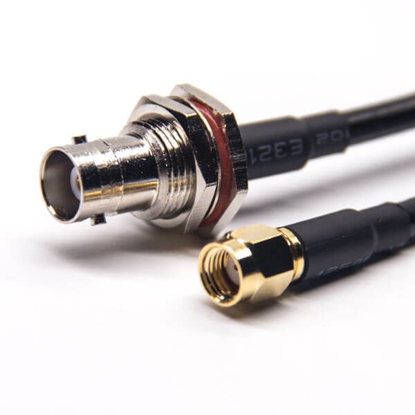 bnc-female-connectors-straight-to-sma-straight-male-rp-coaxial-cable-with-rg223-rg58(5) SMA轉BNC接口BNC直式母頭SMA直式公頭反極RF線材接RG223 RG58