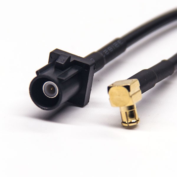 Fakra線束FakraA型公頭轉MCX公頭線材連接器 RG174 線長1米