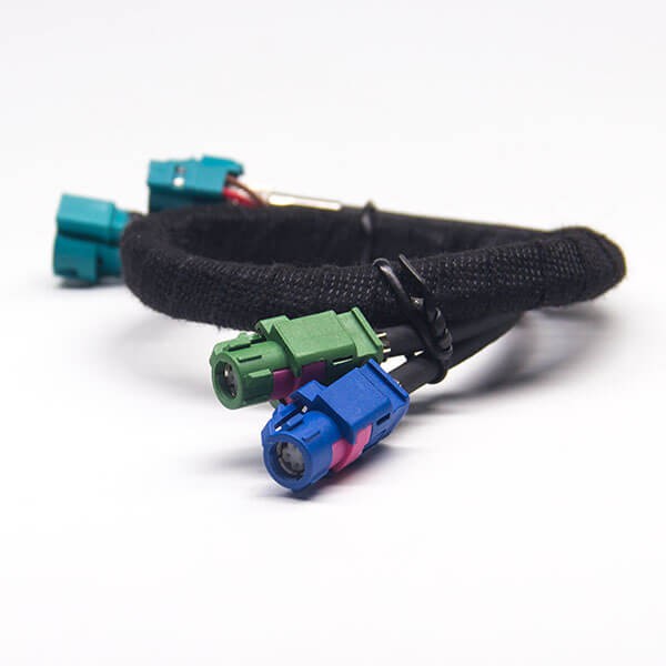 HSD 4pin母頭*2轉(zhuǎn)6pin公頭56g同軸線纜