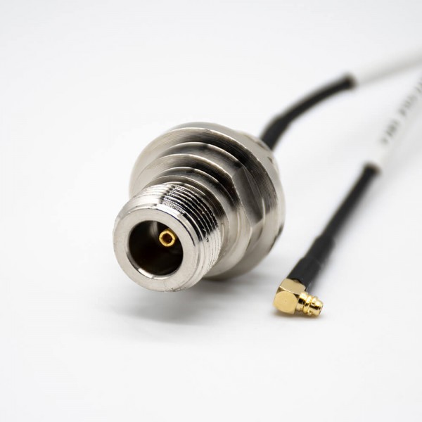 n-type-female-bulkhead-to-mmcx-male-right-angle-connector-(1) 射頻轉接頭N頭母頭轉MMCX公頭轉接頭彎式連接器