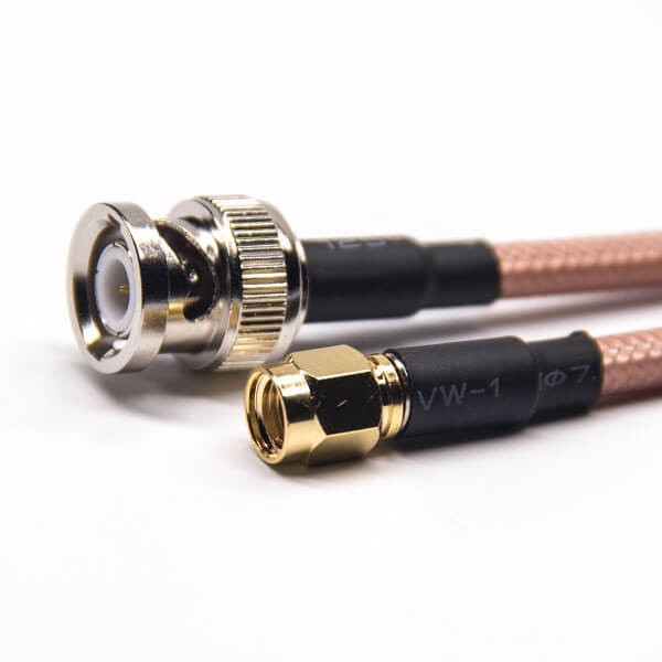 rf-cable-aassembly-sma-to-bnc-coaxial-cable-sma-straight-male-rp-to-bnc-straight-male-with-rg142(5) BNC線接口公頭直式轉SMA反極公頭直式RF同軸線材接RG142