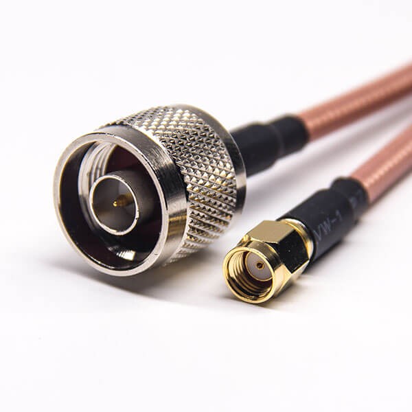rf-coaxial-cable-assembly-n-type-straight-male-to-rp-sma-straight-male-for-rg142-cable SMA公頭母針同軸線轉(zhuǎn)N型直公頭接RG142線材