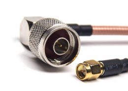 直角型n型公頭彎式轉SMA直公頭接RG142