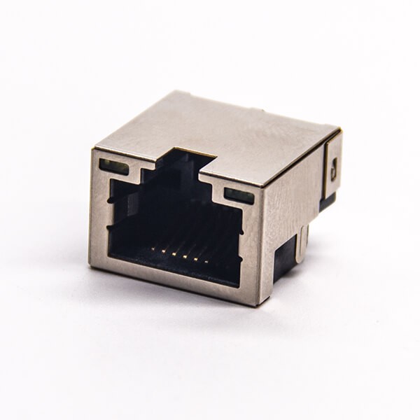 EB-500-7128_1 貼片rj45沉板接PCB板屏蔽插座帶燈彎頭