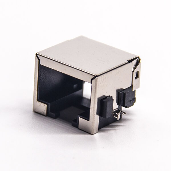 EB-500-7129_1 沉板rj45彎式母頭SMT接PCB板不帶燈