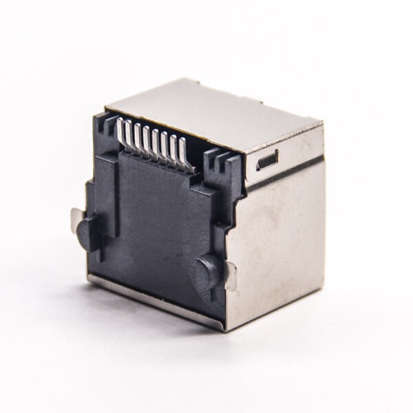 EB-500-7133_5 模塊rj45連接器彎式屏蔽插座SMT接PCB板